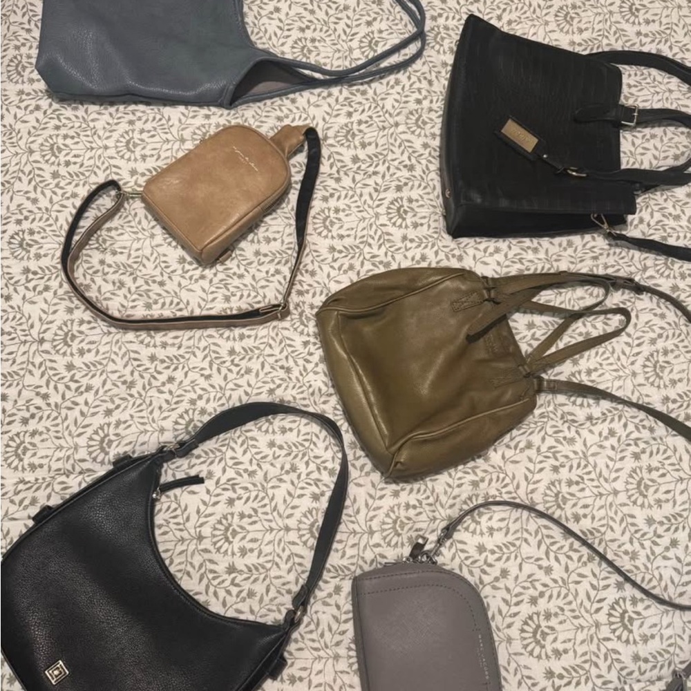Marc Jacobs Black, Tan, and Gray Shoulder Bags